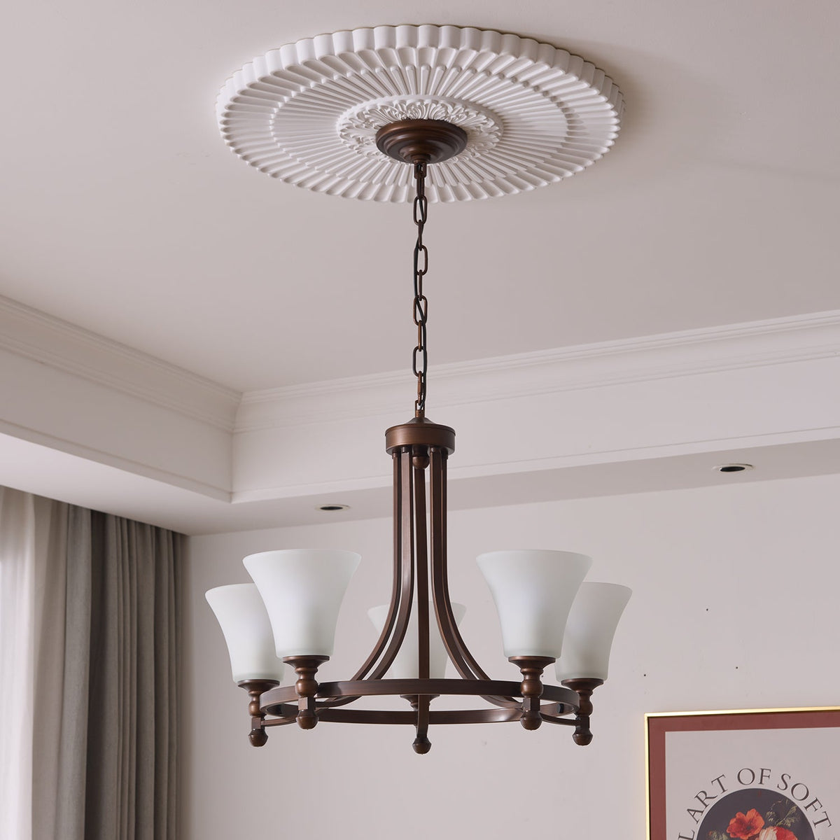 Celestine traditionel elegant vintage-glødende lysekrone
