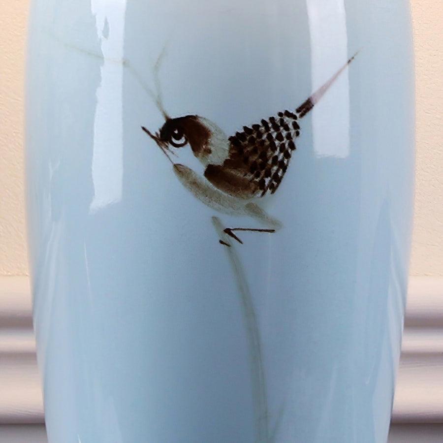 Candeeiro de secretária oriental em cerâmica Sparrow
