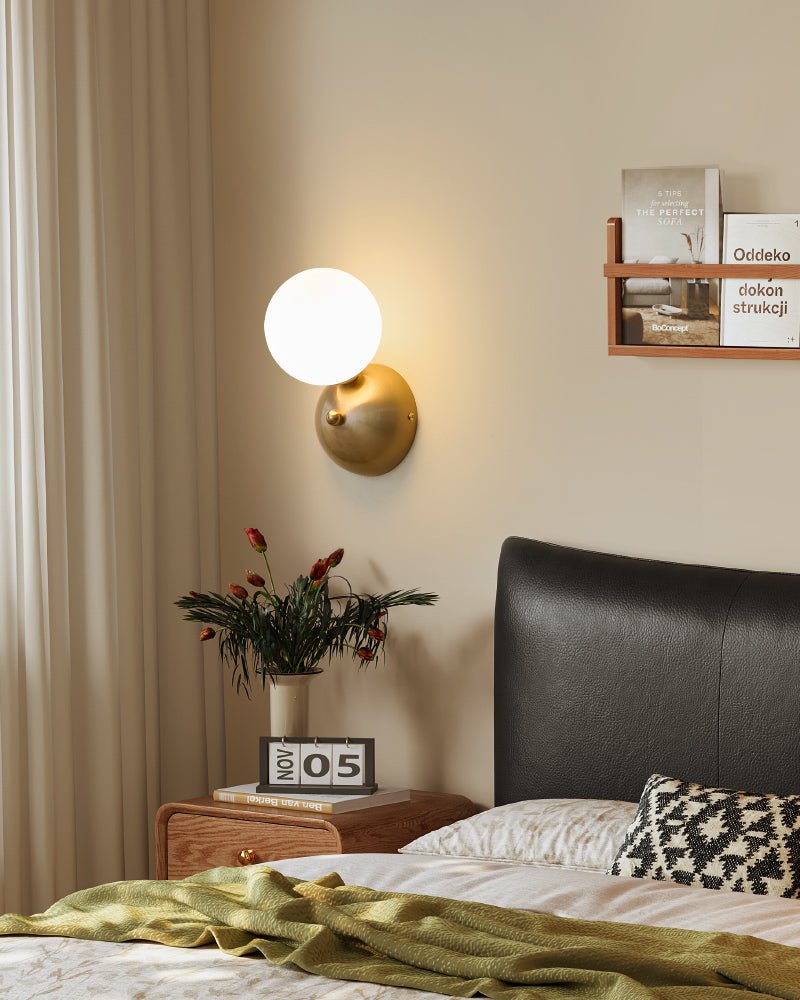 Ordoran moderne minimalistisk væglampe i glas