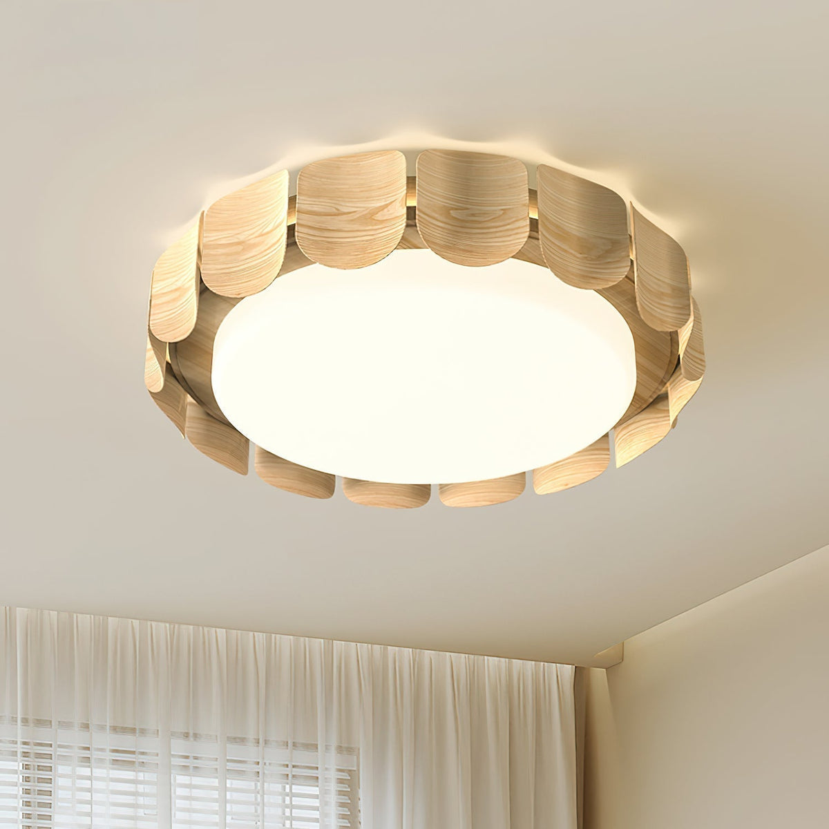 Ardura LED-loftlampe i valnød