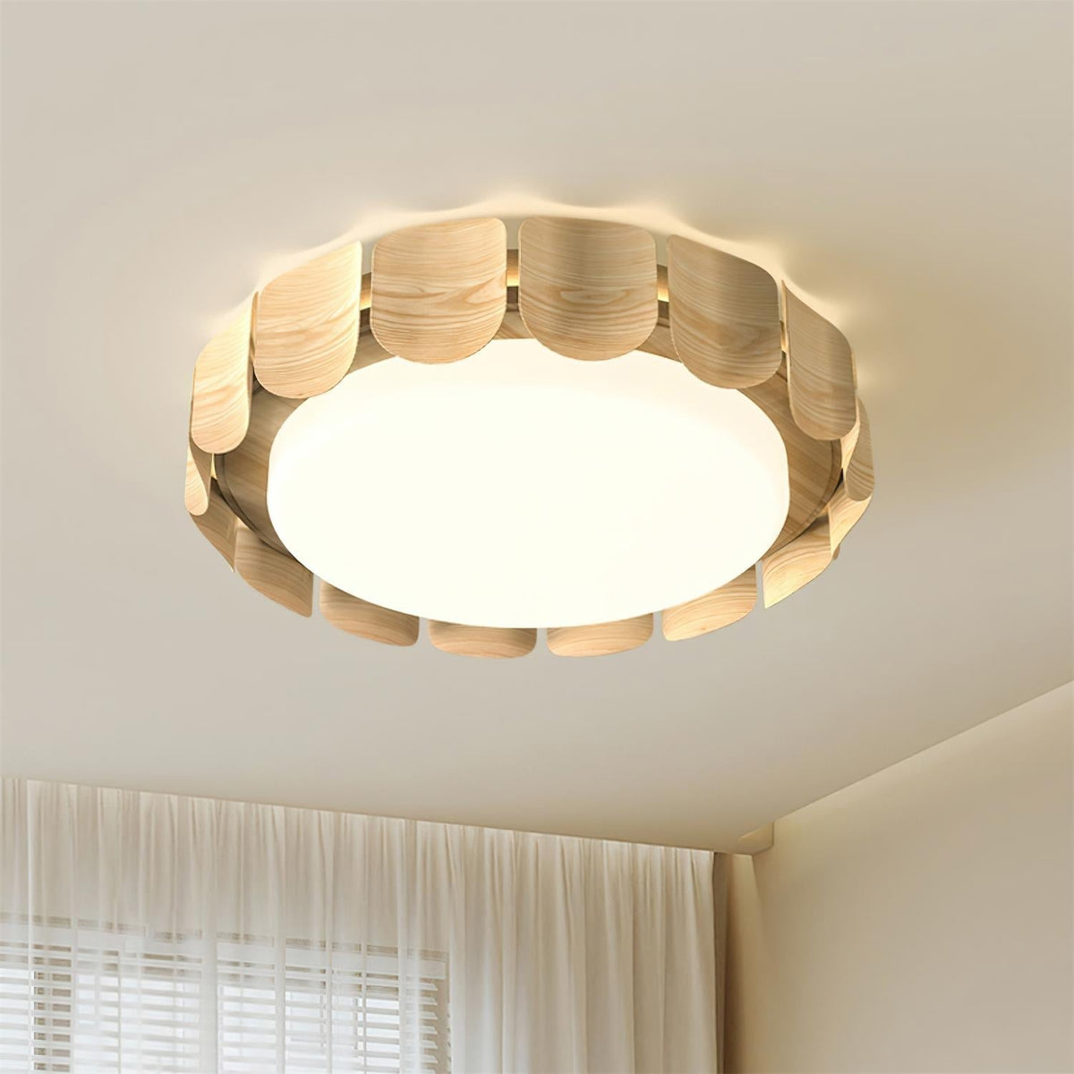 Ardura LED-loftlampe i valnød