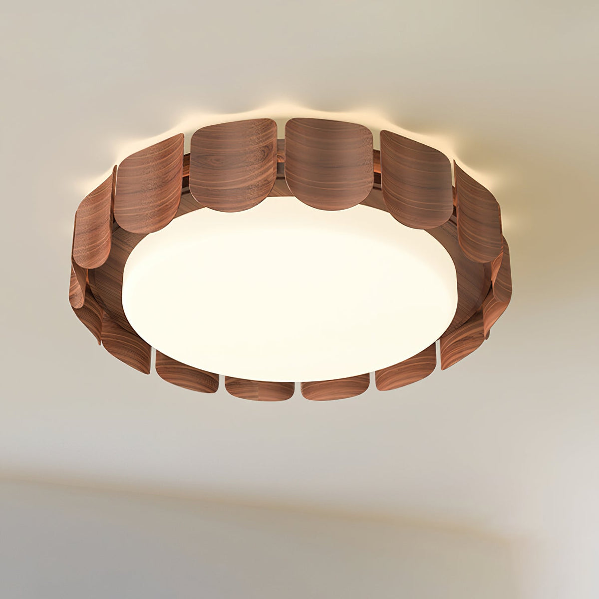 Ardura LED-loftlampe i valnød