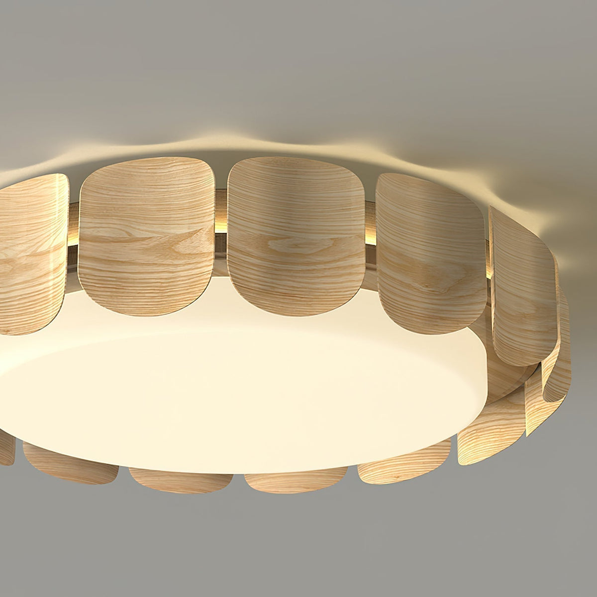 Ardura LED-loftlampe i valnød