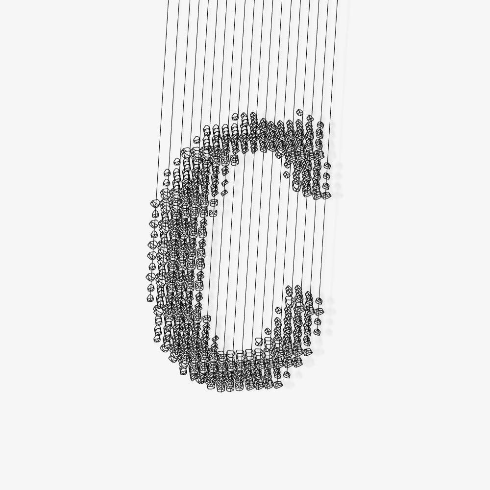 Crystal minimalistinen kivikattokruunu