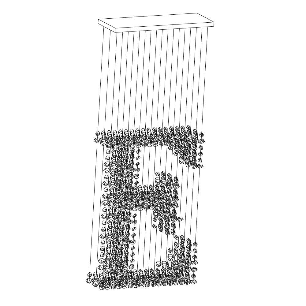 Glyph minimalistinen kivikattokruunu