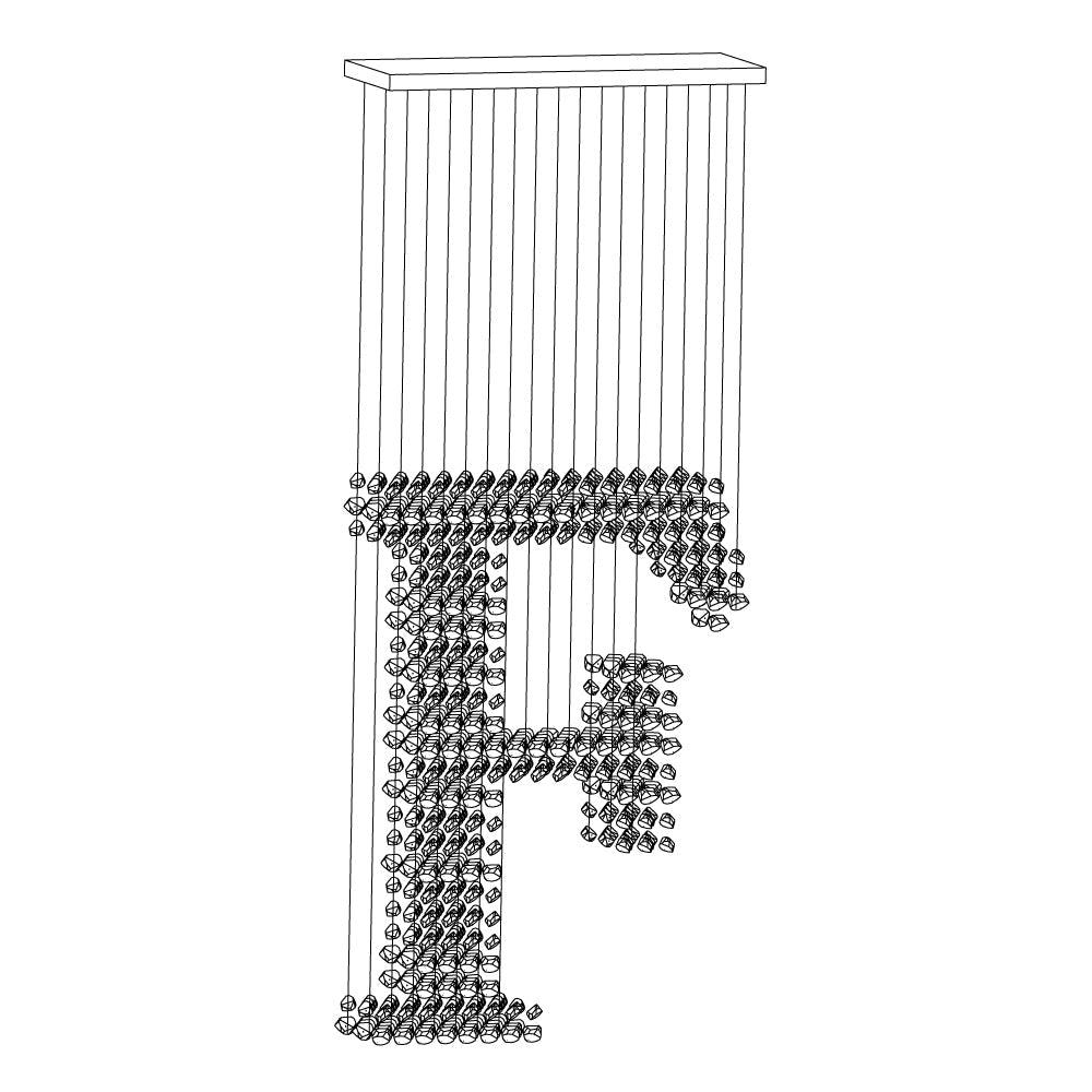 Facet minimalistiske stenlysekroner