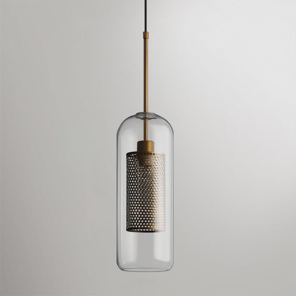 Veleine pendellampe i Chiswick-glas til stuen