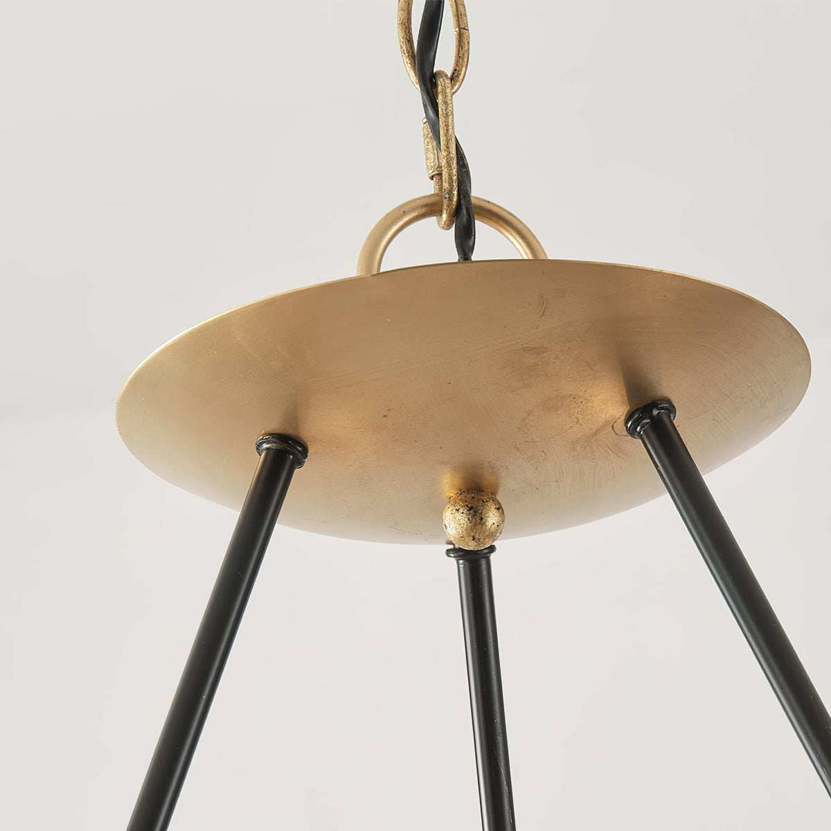 Evenor elegant vintage-ljuskrona i mässing