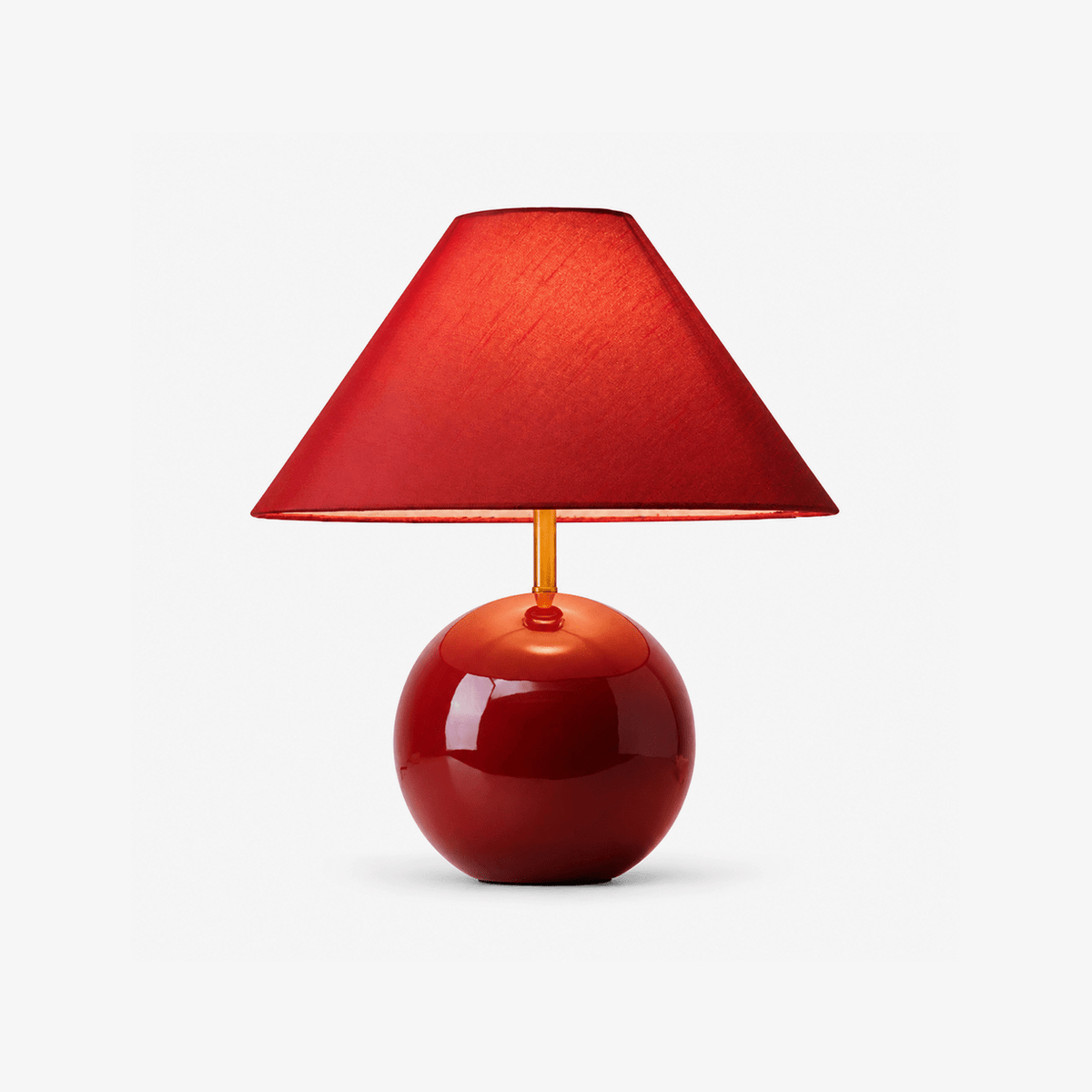 Rubienne rød keramisk bordlampe