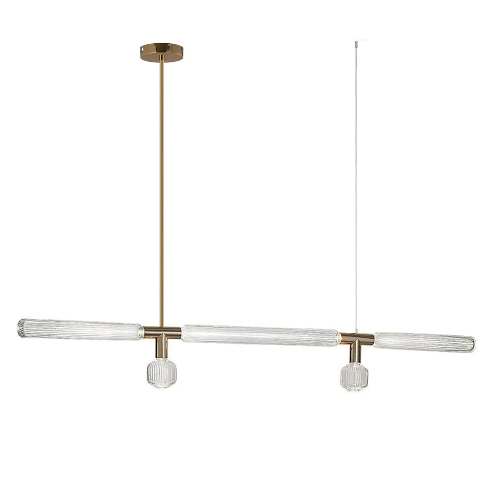 Tika pendellampa i kristall, cylinderformad, Cipher, modern