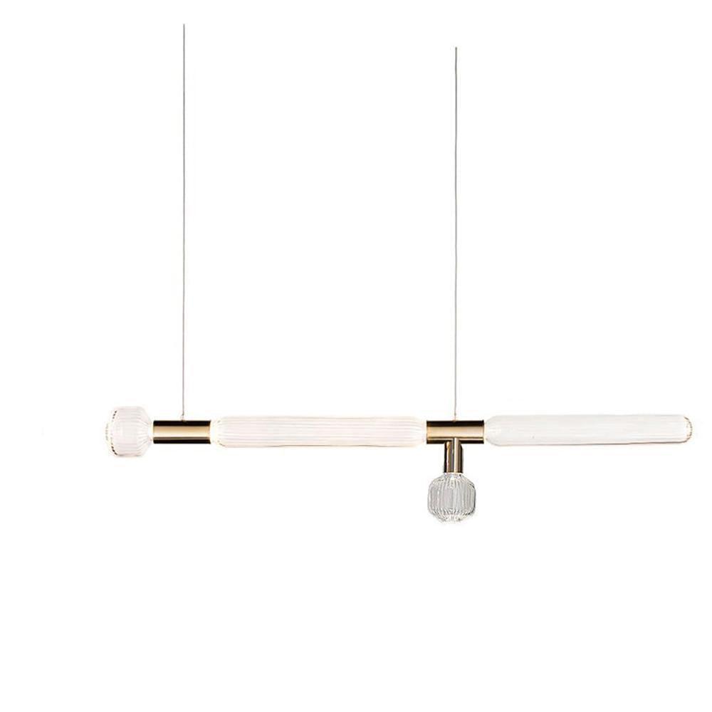 Tika pendellampa i kristall, cylinderformad, Cipher, modern