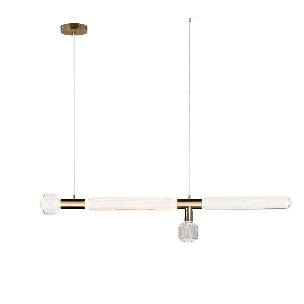Tika pendellampa i kristall, cylinderformad, Cipher, modern