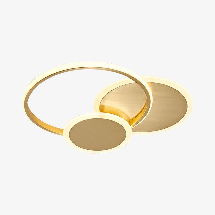 Insk kunstnerisk LED-loftslampe med cirkler