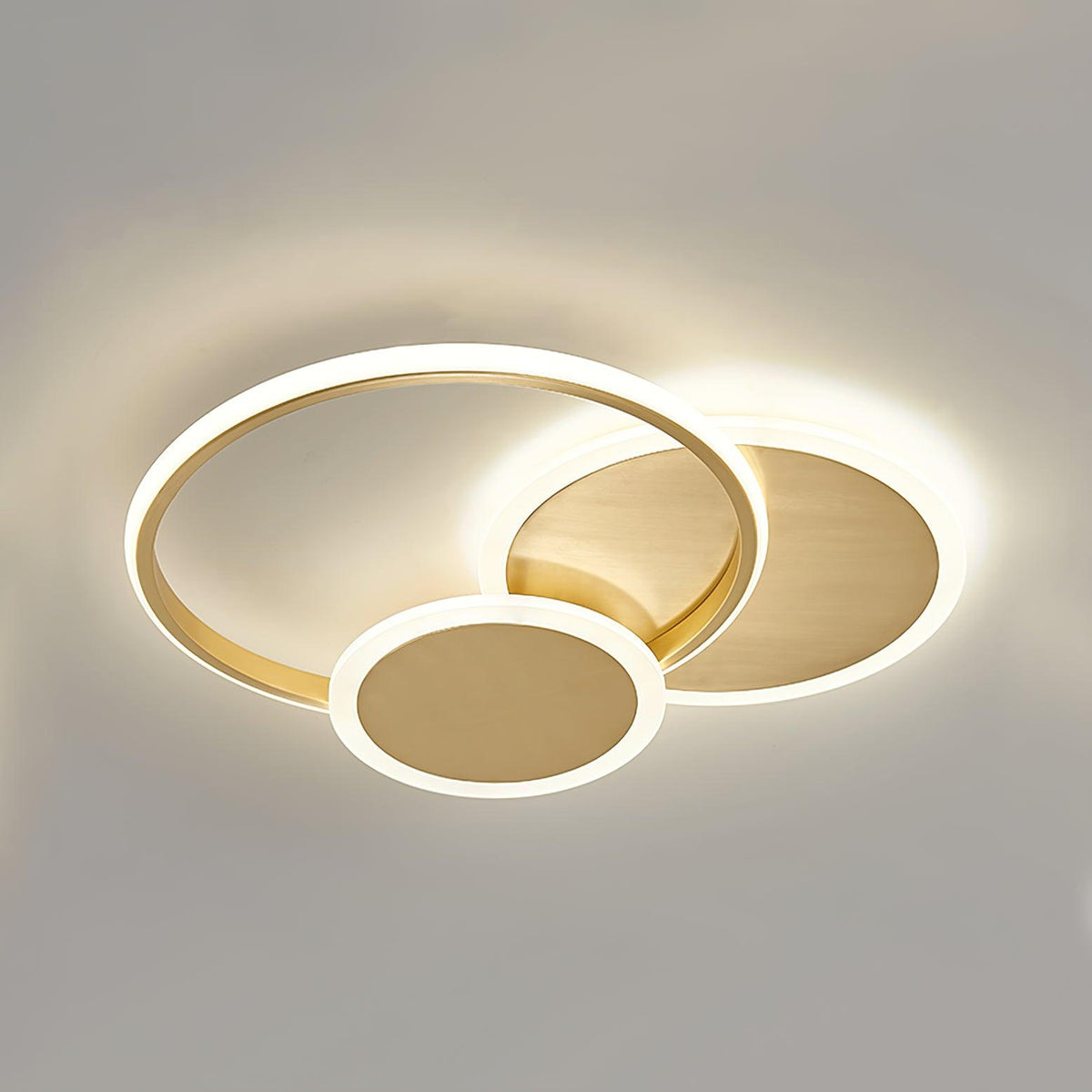 Insk kunstnerisk LED-loftslampe med cirkler