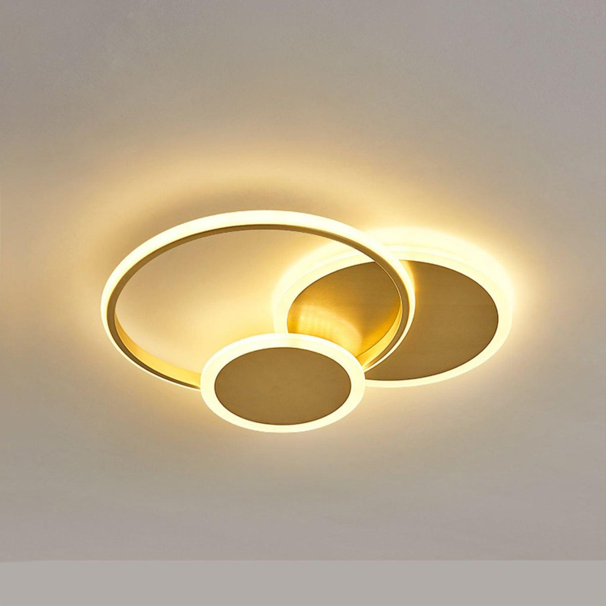 Insk kunstnerisk LED-loftslampe med cirkler