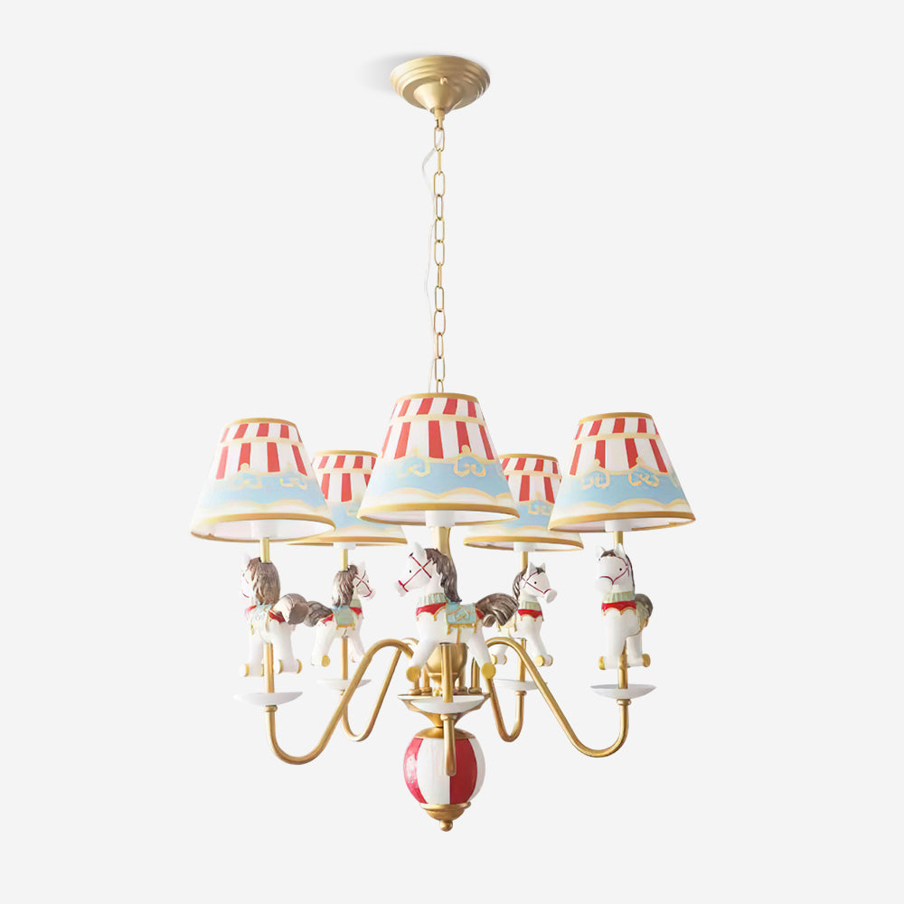 Solvian Chandelier Carousel Kids Playful