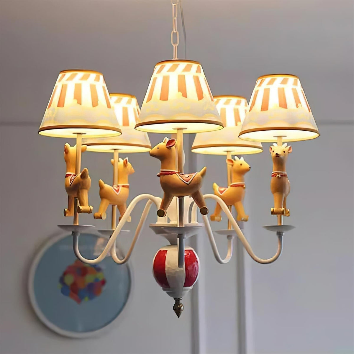 Solvian Chandelier Carousel Kids Playful
