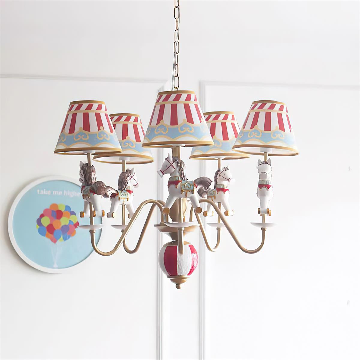 Solvian Chandelier Carousel Kids Playful