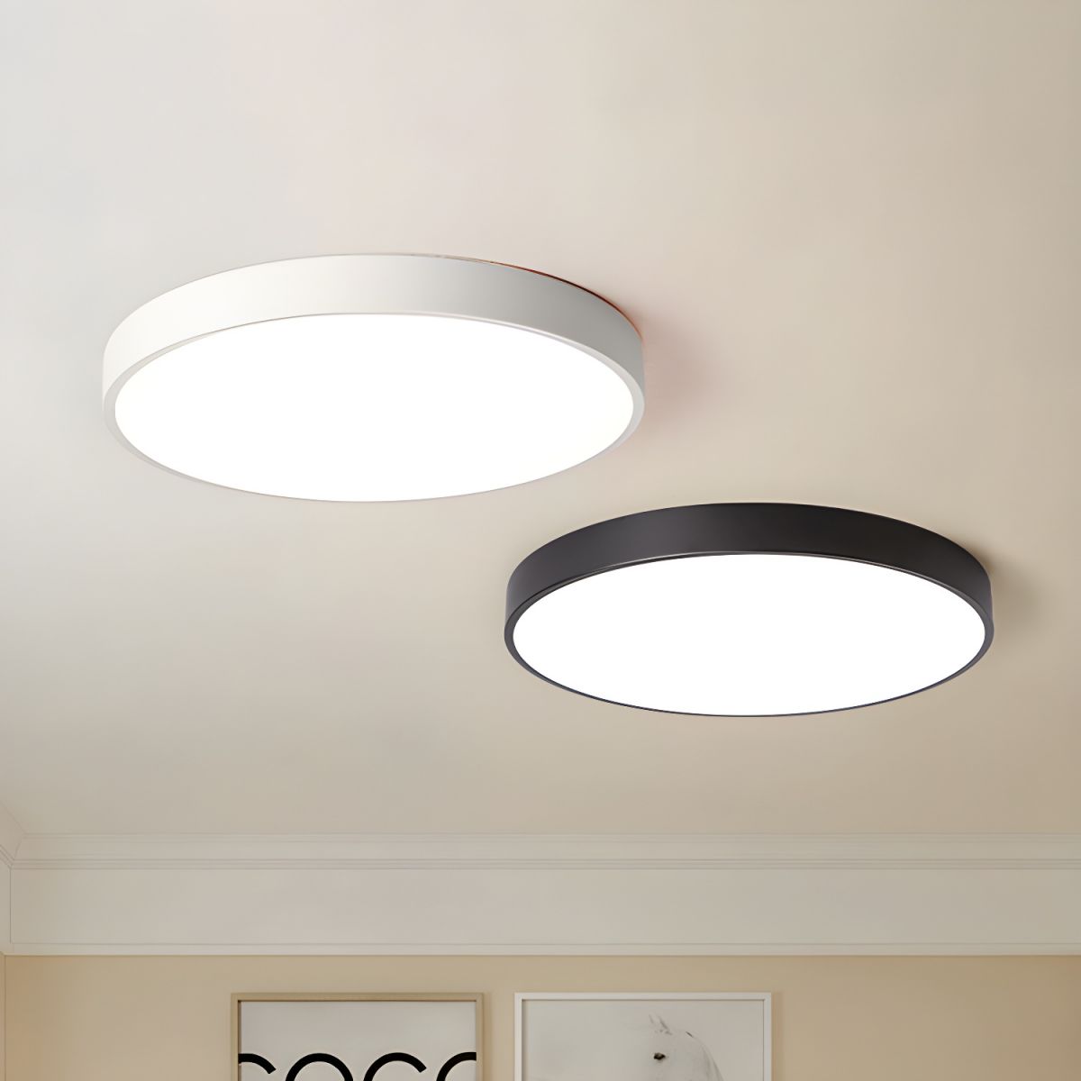 Candeeiro de teto circular moderno minimalista fino Izoriel