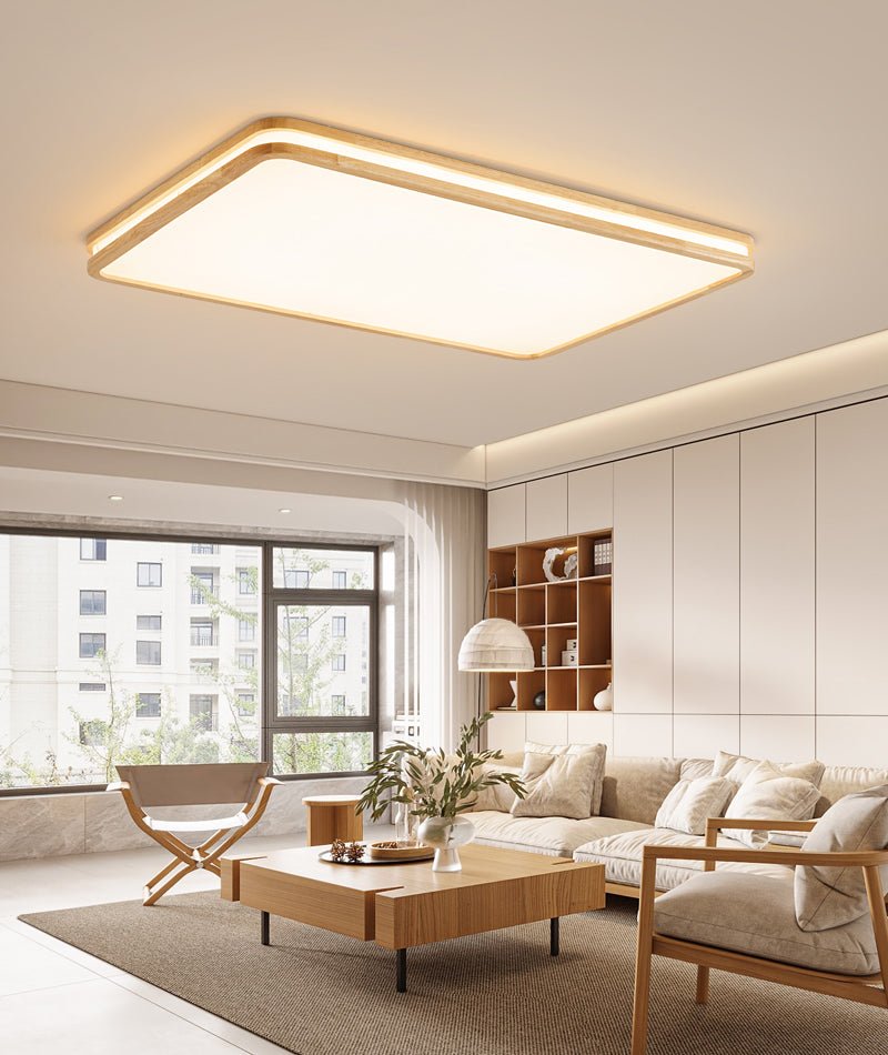 Nysilos moderne minimalistisk loftslampe i træ