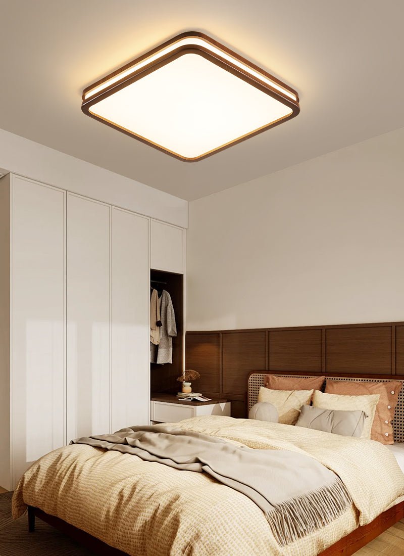 Nysilos moderne minimalistisk loftslampe i træ