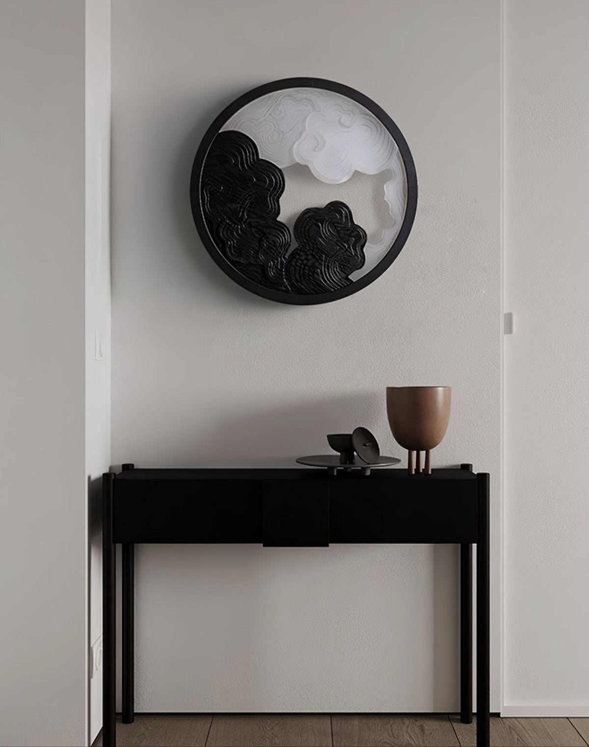 Graysons moderna vägglampa i trä