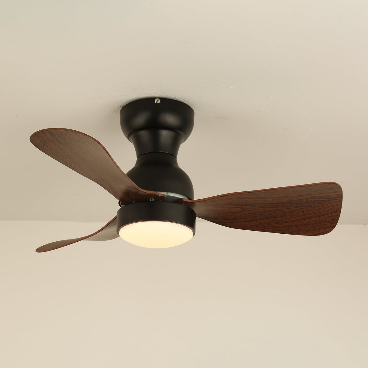 Aurdorus modern takfläkt med träbelysning