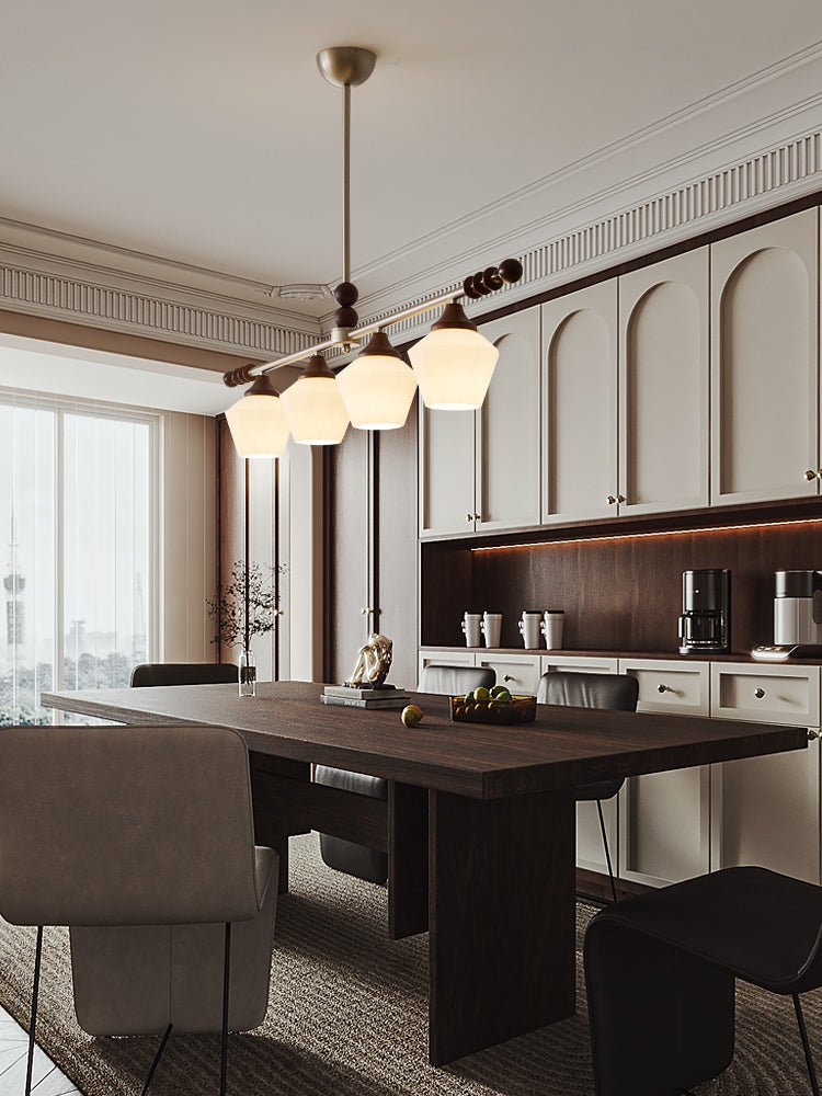 Vosole traditionel elegant vintagekrystallsekrone i træ