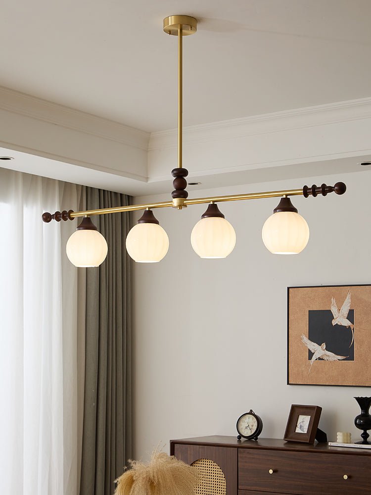 Vosole traditionel elegant vintagekrystallsekrone i træ