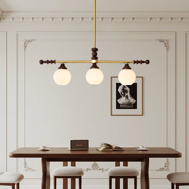 Vosole traditionel elegant vintagekrystallsekrone i træ