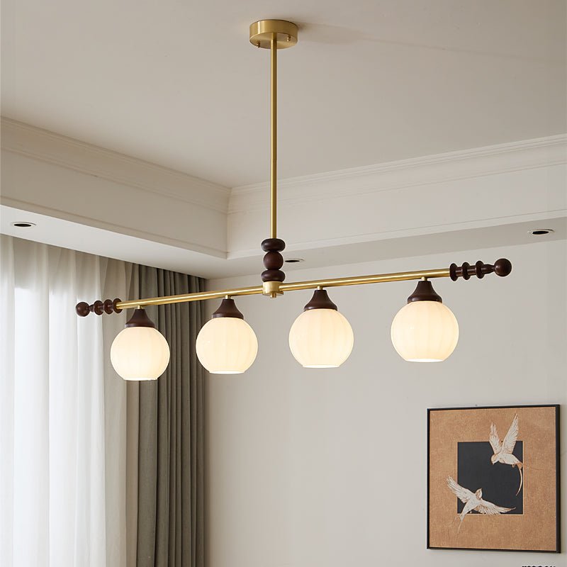 Vosole traditionel elegant vintagekrystallsekrone i træ