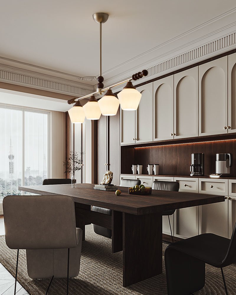 Vosole traditionel elegant vintagekrystallsekrone i træ