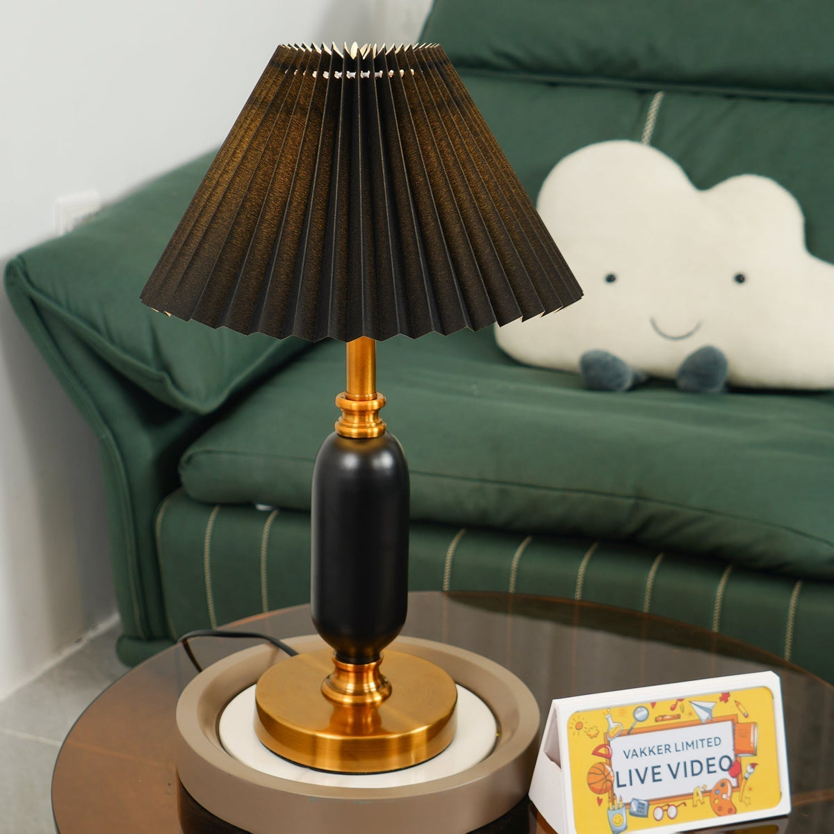 Aurmarila bordslampa i tyg