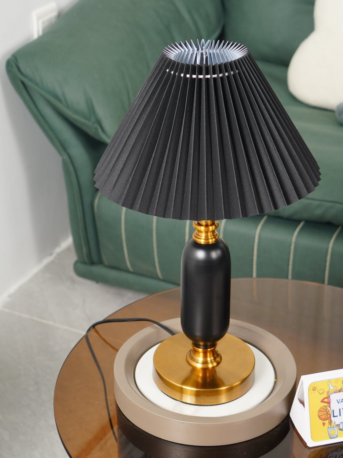 Aurmarila bordslampa i tyg