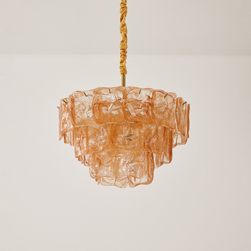 Ambelia Tiered Glass Chandelier