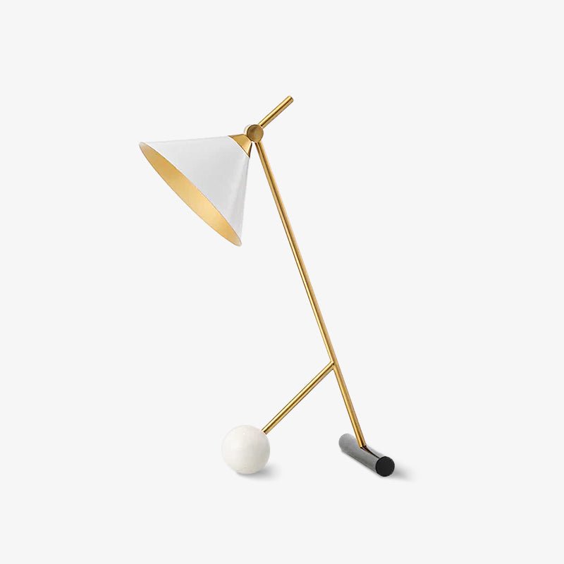 Avelo geometrisk bordlampe i marmor
