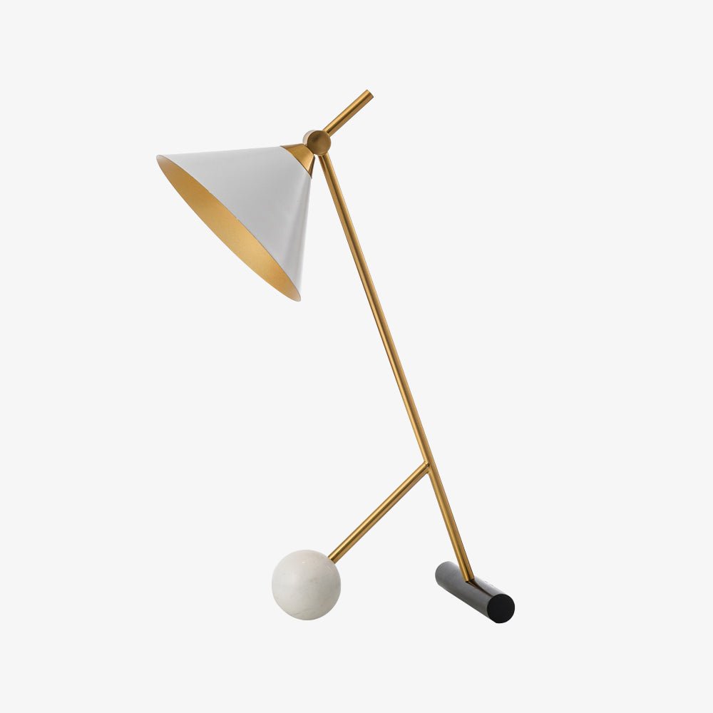Avelo geometrisk bordlampe i marmor