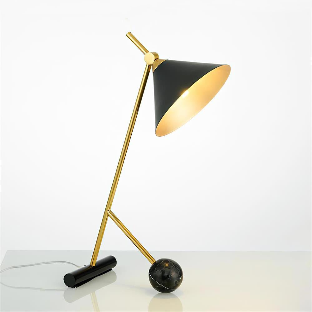Avelo geometrisk bordlampe i marmor