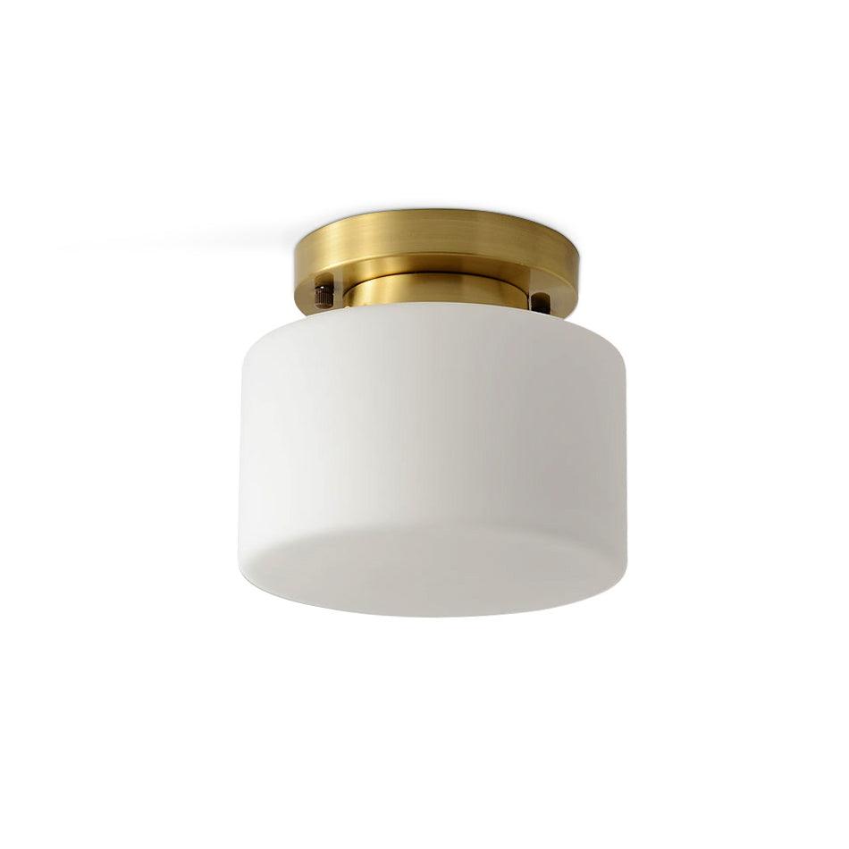 Elsilisra nordisk kunstnerisk loftslampe i messing og glas