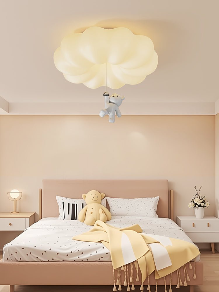 Civarion klassisk loftlampe i resin med sky- og bjørnemotiv