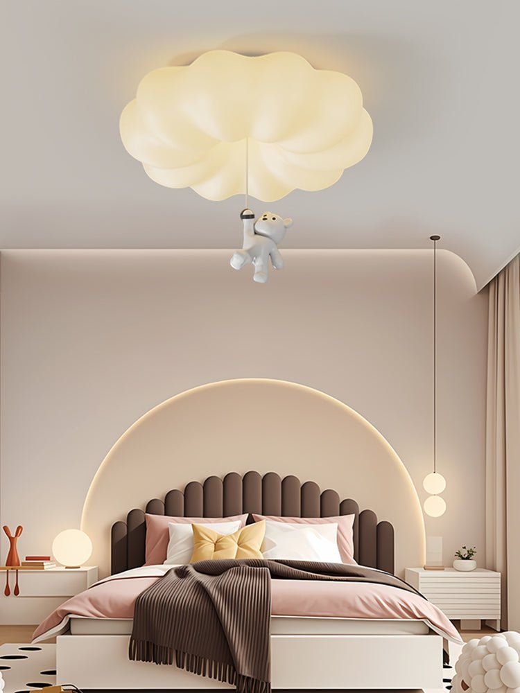 Civarion klassisk loftlampe i resin med sky- og bjørnemotiv