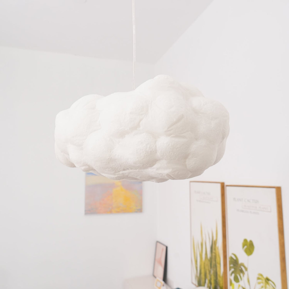 Nively pendellampa i fibersilke