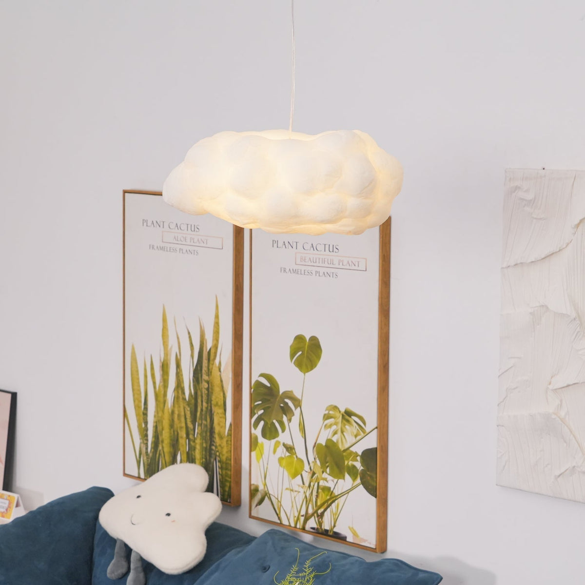Nively pendellampa i fibersilke
