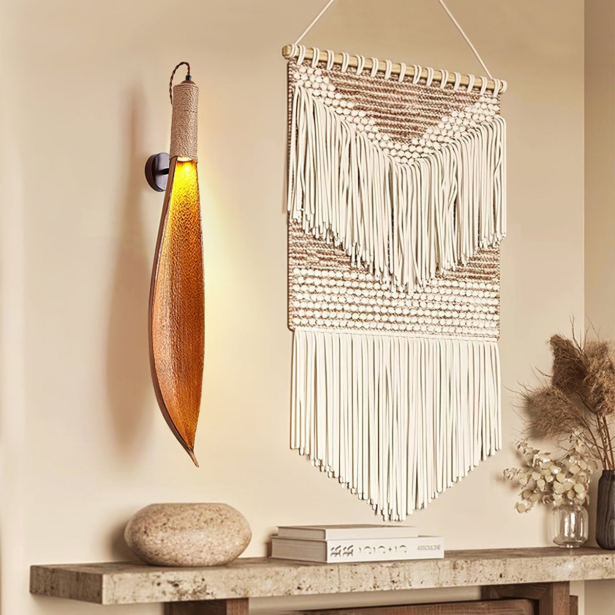 Camarila kreativ individuell vägglampa med blad