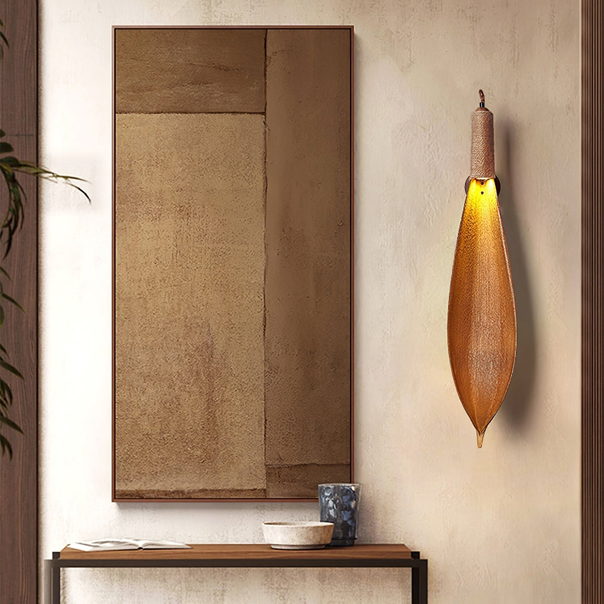 Camarila kreativ individuell vägglampa med blad