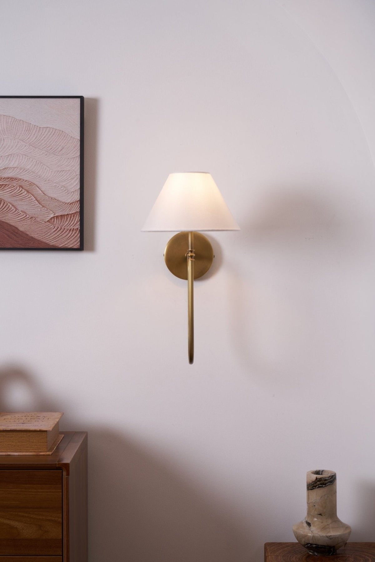 Devenq vintage-tyylinen teollishenkinen kangasseinävalaisin