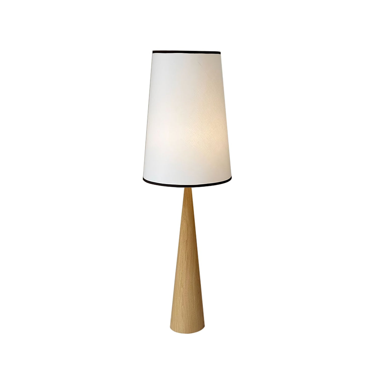 ConeLite minimalistisk konisk gulvlampe i træ