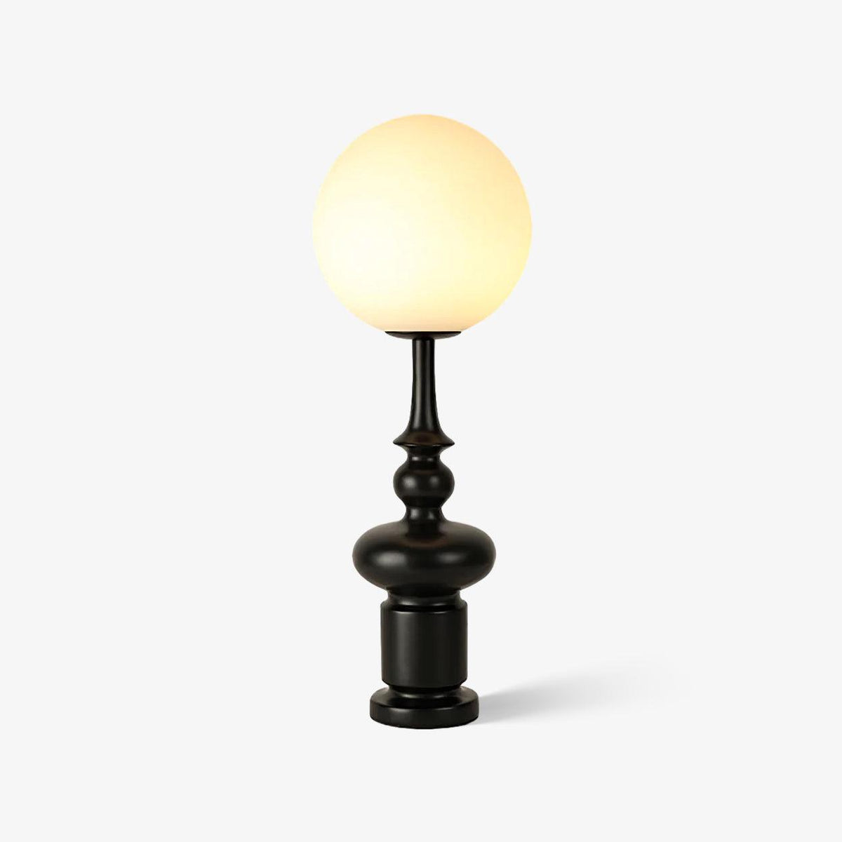 Soralise bordlampe med romersk søjle