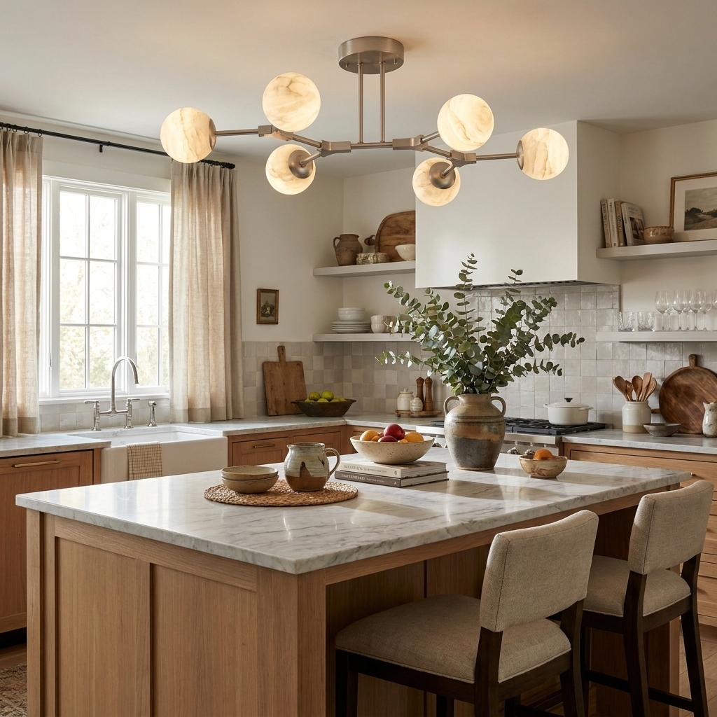 Candeeiro de Teto de Alabastro Haverhurst