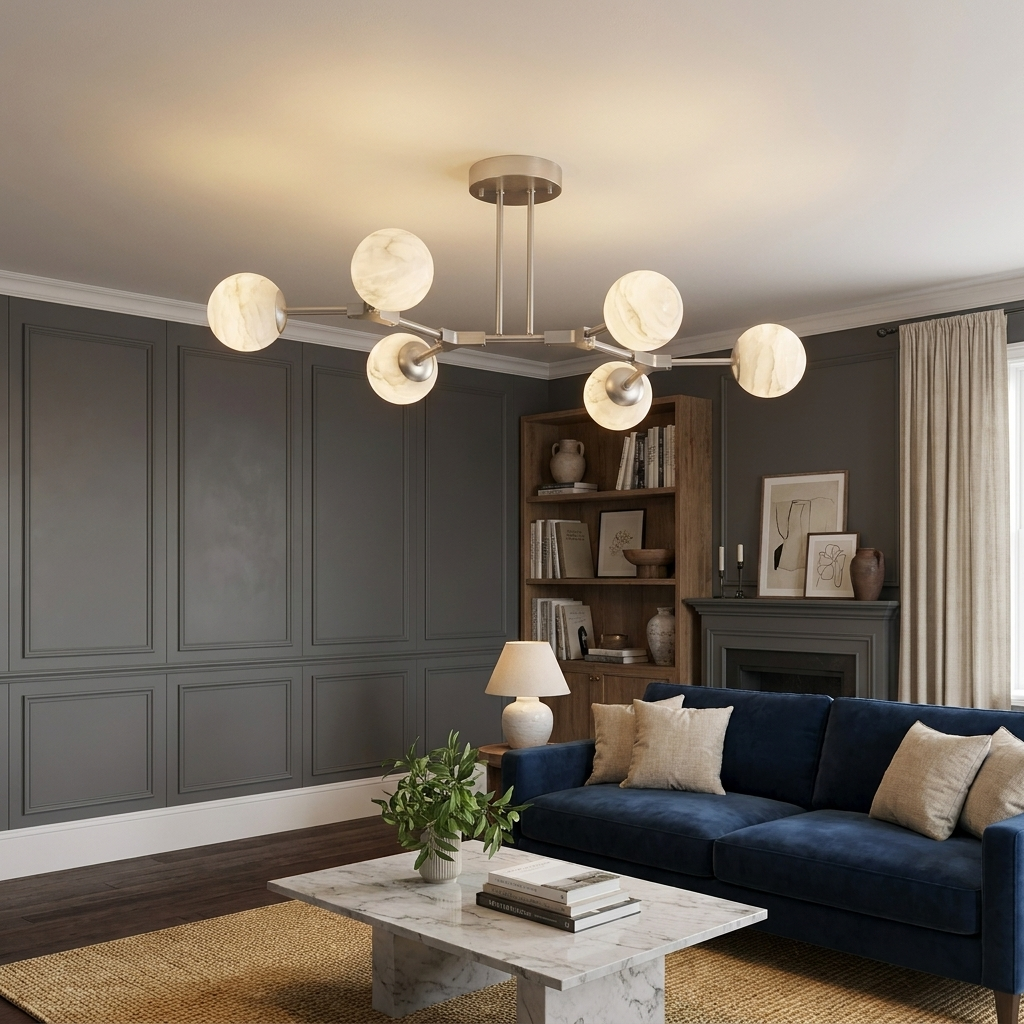 Candeeiro de Teto de Alabastro Haverhurst